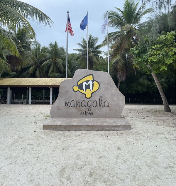 北マリアナ諸島・サイパン「サイパン旅行」の写真：4年振りのマニャガハ島は「砂浜がなくなっ...