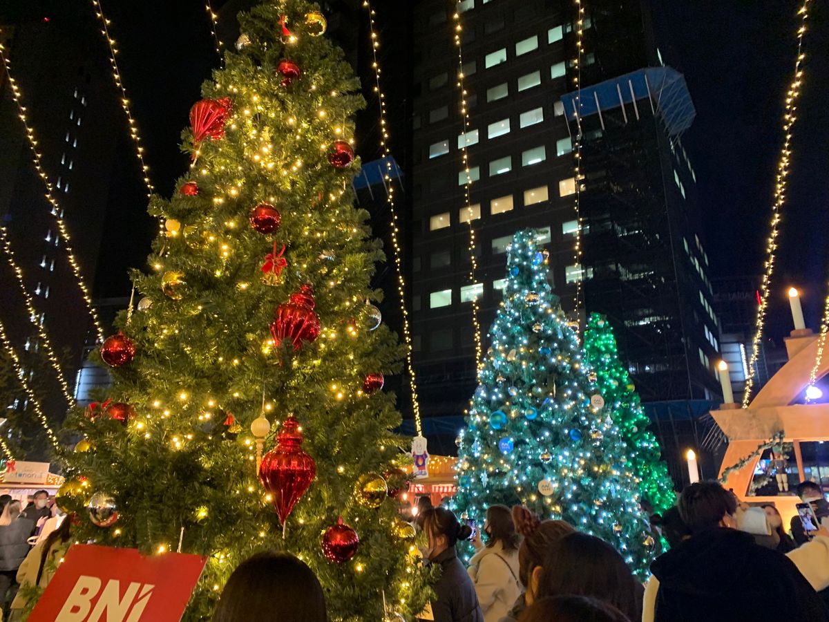 天神クリスマスマーケット
想像よりもめっちゃキラキラしてて
ドイツのクリス...