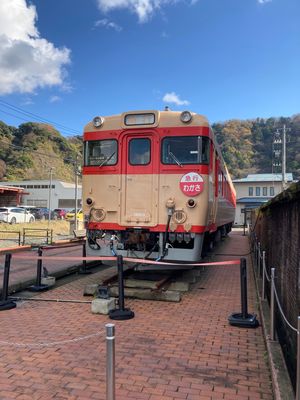 赤レンガ倉庫へ
昔の汽車恐竜博士にも会えました
