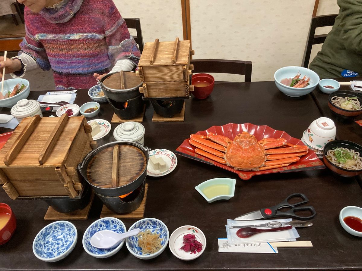 お昼は
🦀🦀🦀
蟹づくしの料理たくさん食べました！