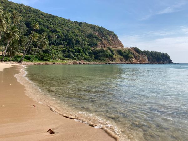 ベトナム・メコンデルタ「ベトナム」の写真：上から見たビーチbãi Cây Mếnへ...