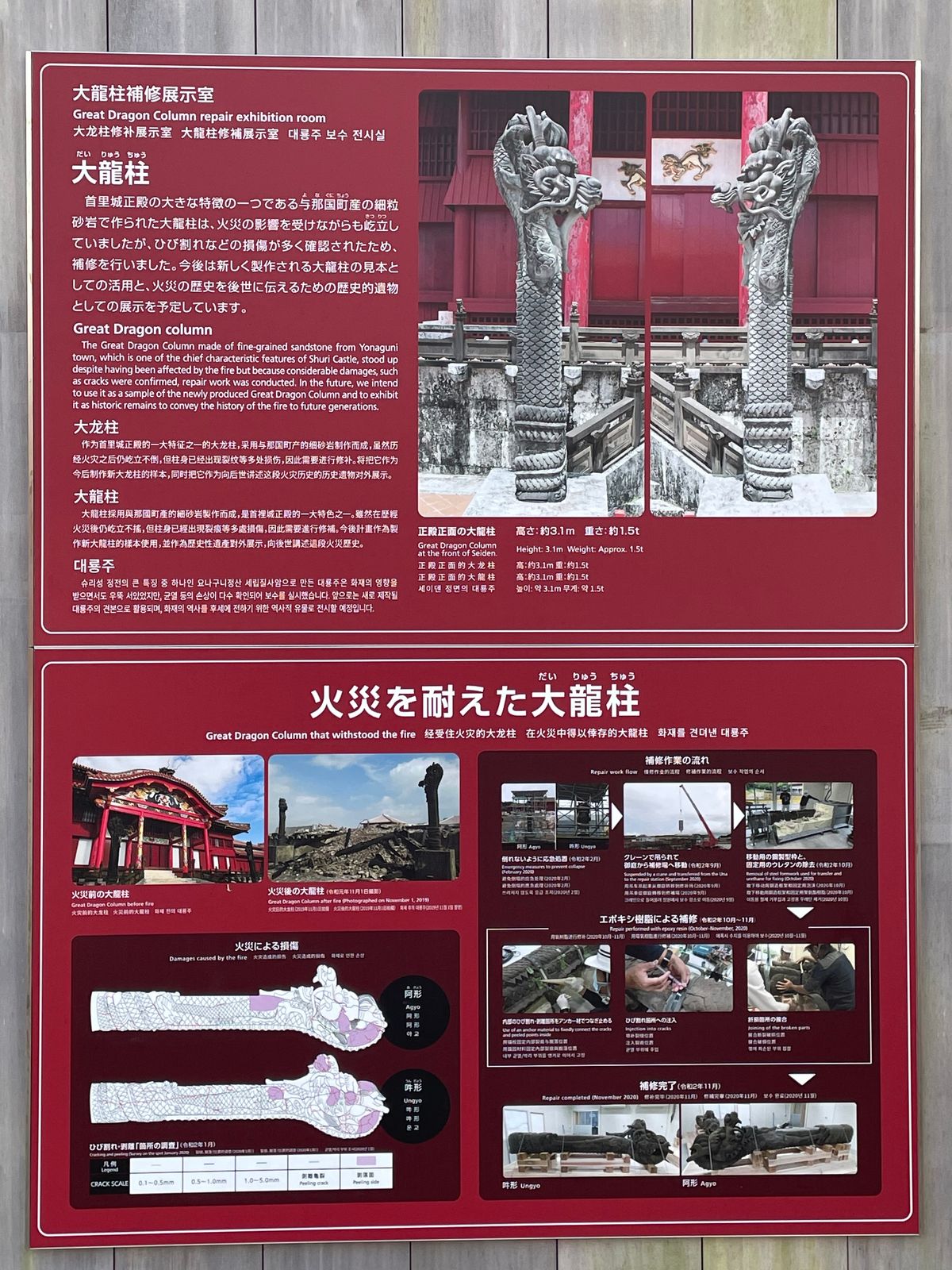 初日の観光は首里城。
2019年に火災の直後に沖縄行ったので、見学はしなか...