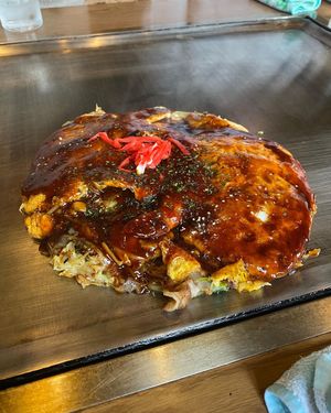 お好み焼き　のんのん
のんのん焼き、ねぎころ、牡蠣広島お好み焼きそば入り