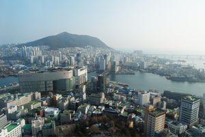 釜山タワーからの景色