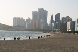 釜山の砂浜