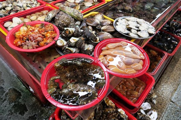 大韓民国 (韓国)・釜山「釜山旅行」の写真：チャガルチ市場