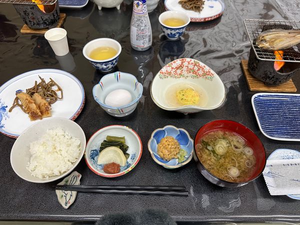 日本・乳頭温泉「乳頭温泉できりたんぽの旅」の写真：朝ごはんも精進

鮎の一夜干し