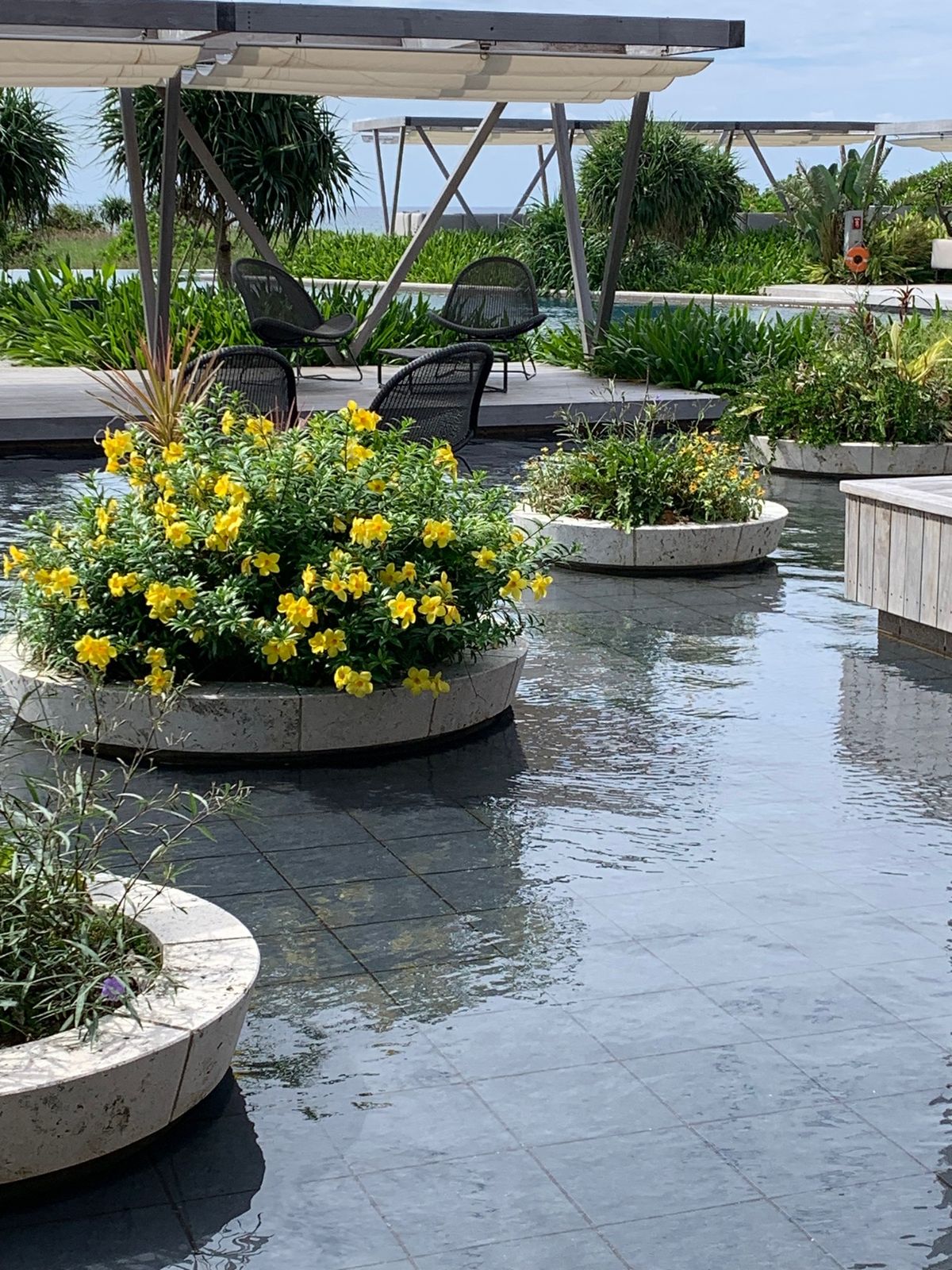 何回も沖縄行ってるのに、初めていただいた「ぶくぶく茶」
ホテルの景色に癒されて🩵