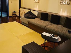 露天風呂付きのお部屋でまったり