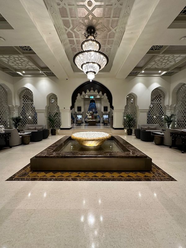 アラブ首長国連邦・ドバイ「ドバイで豪遊する旅」の写真：ホテル パレスダウンタウンへ
ベランダか...