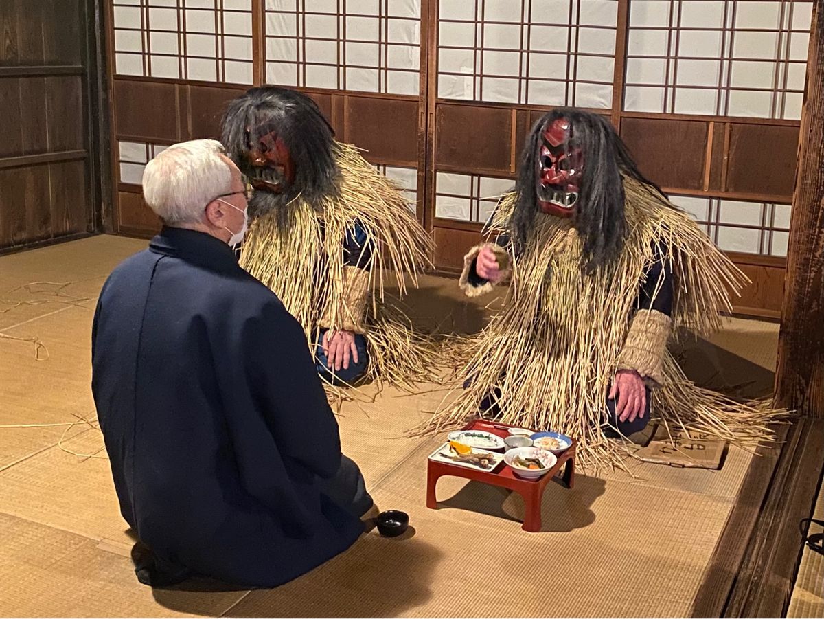 新千歳空港発秋田空港行。
到着早々なまはげスポット巡り。