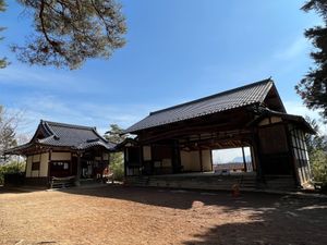 別所温泉
●常楽寺本堂
●安楽寺　御舟松
地を這うような松の枝も含めて、す...