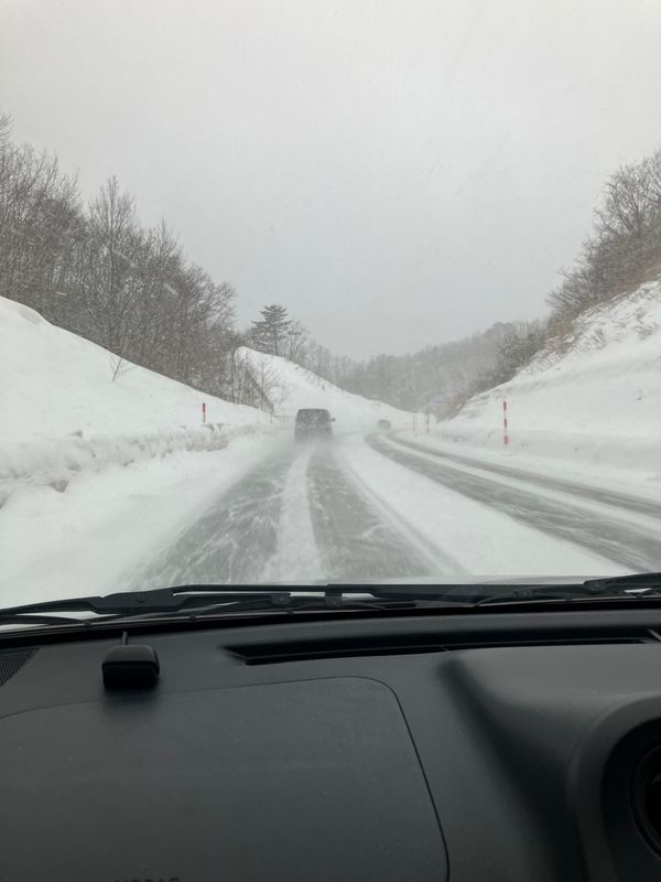 日本・福島県「会津旅行」の写真：冬と春のせめぎ合い
