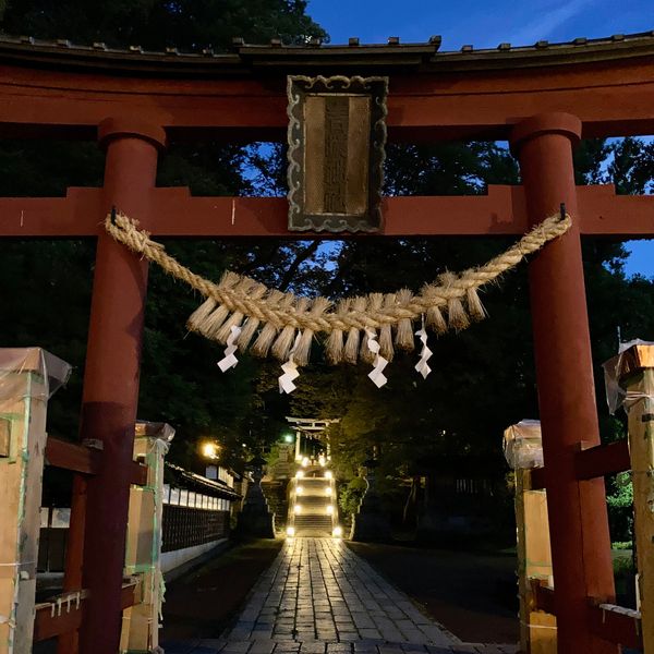 日本・新潟県「青海神社あかりまいり」の写真
