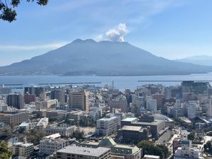 初めての鹿児島県😆。お天気も良くて暖かい。開聞岳や桜島も綺麗に見えた。知覧...