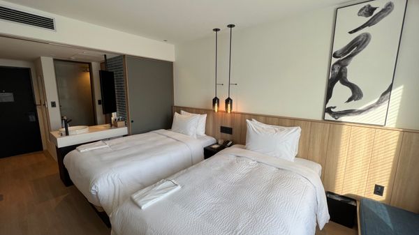 日本・岡山県「蒜山高原に新しくできたホテルに宿泊！」の写真：部屋はどこのフェアフィールドも同じ仕様です😊