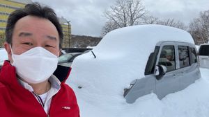 雪山最高！
レンタカーが埋もれた😅