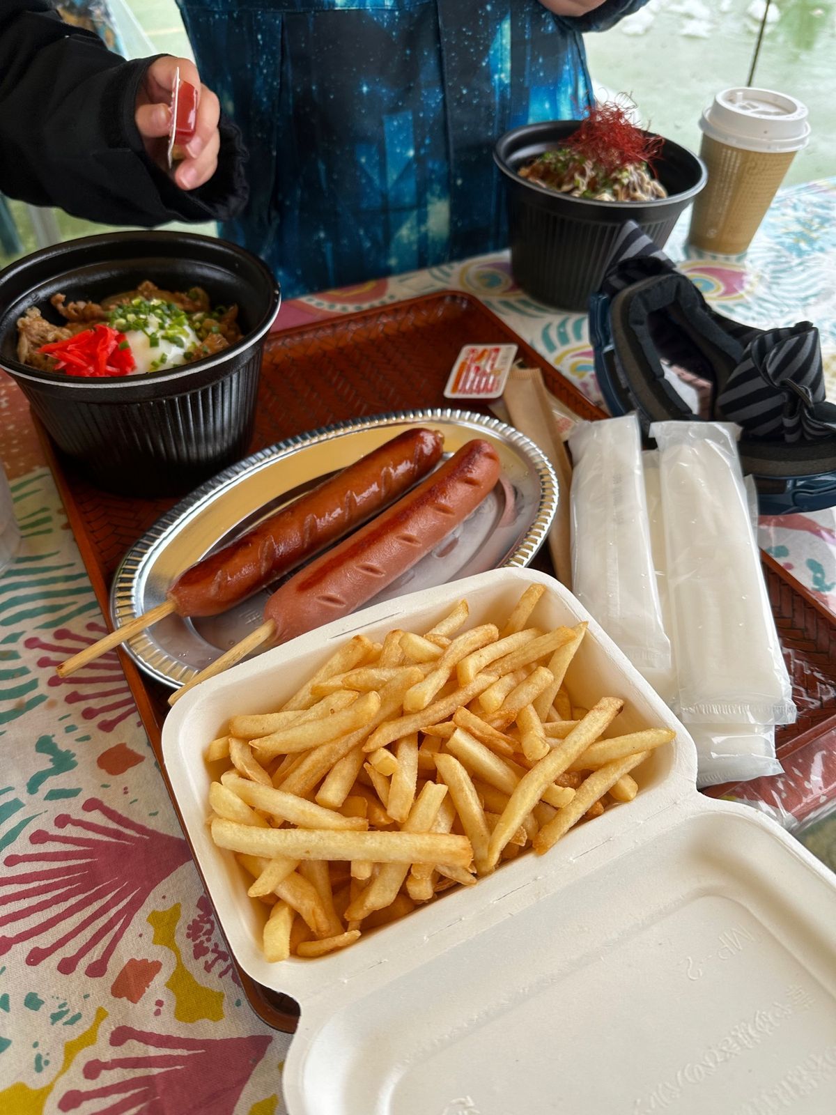 1日目の天候はみぞれ。最高気温3℃と平均からしてめっちゃ低気温！寒かったせ...