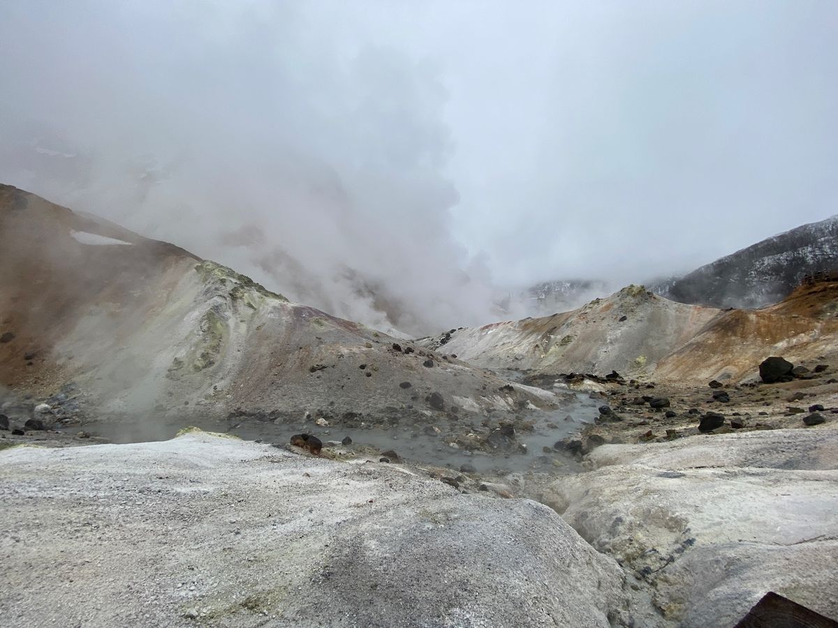 地獄谷見物。
うん新鮮。