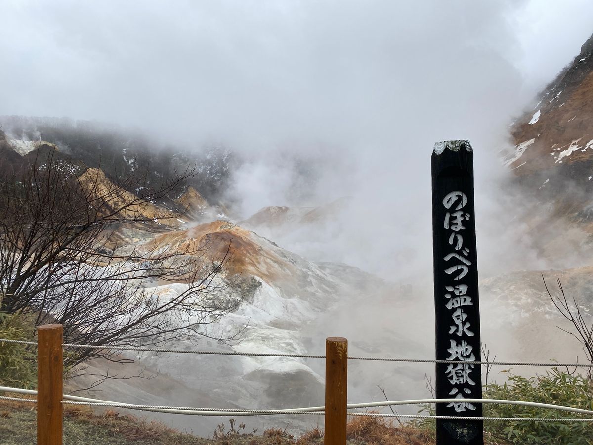 地獄谷見物。
うん新鮮。