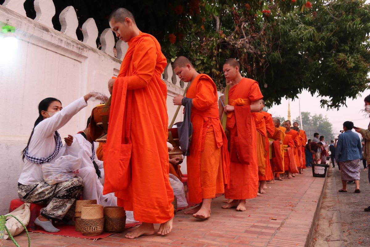 bamboo airways→lao airlinesと乗り継いでラオスの...