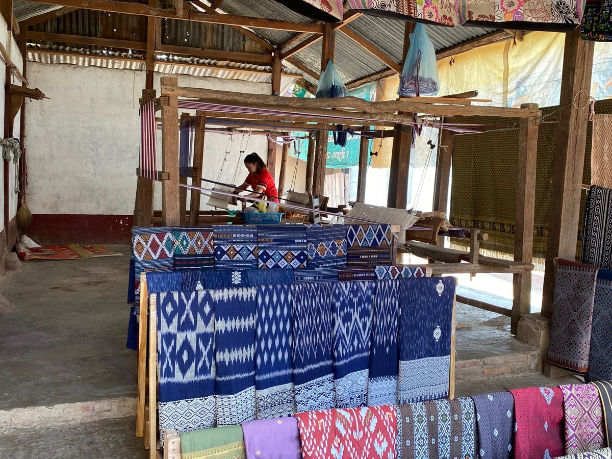 パクウー洞窟のあと、サンコン村、サンハイ村にも立ち寄ってくれた。実は象乗り...