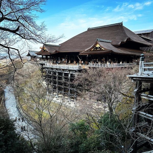 日本・京都府「弾丸京都」の写真：少し早起きして清水寺へ。まだ人もまばらで...