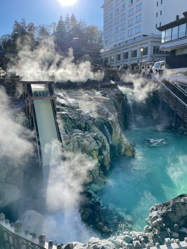 日本・群馬県「草津温泉　①」の写真：観光案内所で教えてもらったホテル。

宿...