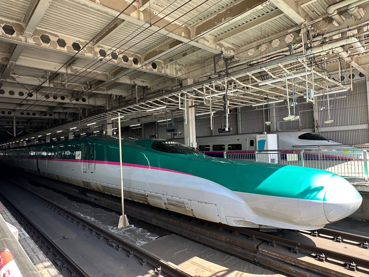 いつも山陽新幹線を見てるのでこのカラーも連結も新鮮✨ある意味、これに乗りた...