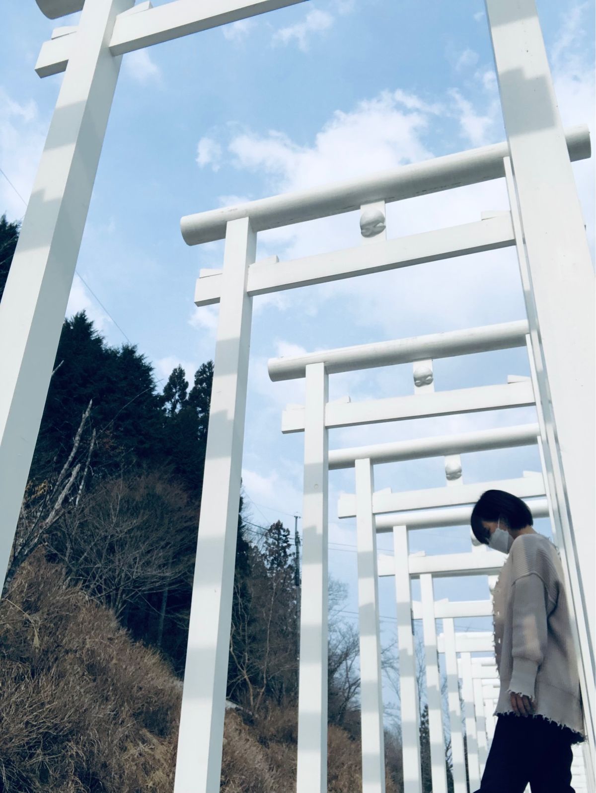 白の鳥居がすごく綺麗
紫陽花の咲く時期はもっといいらしい💕