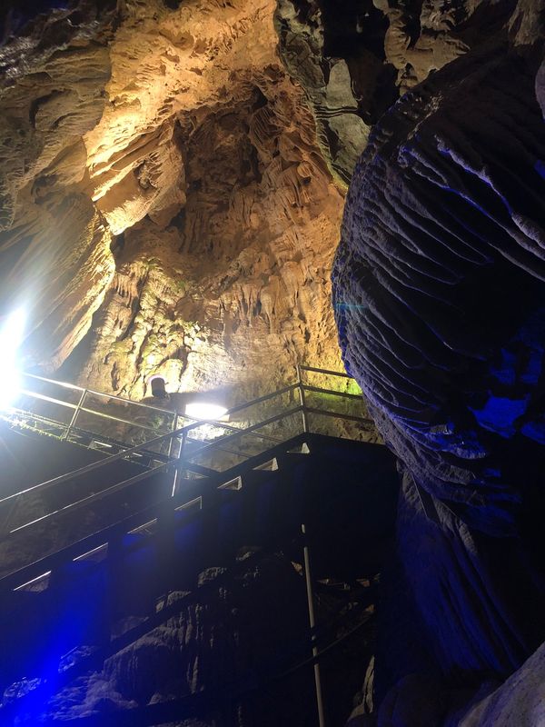 日本・岡山県「新見観光」の写真：高さが凄い鍾乳洞
探検感が沢山あった！