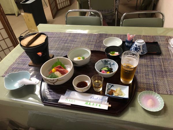 日本・山梨県「信玄サンの隠し湯で」の写真