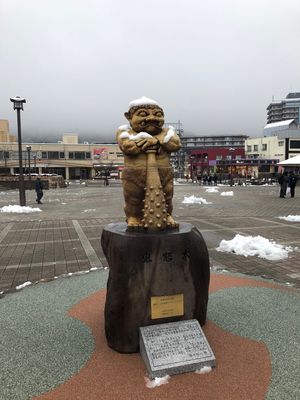 雪の中....鬼怒川温泉で♨️