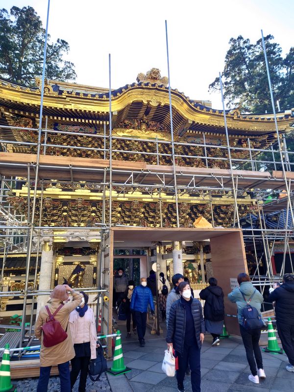 日本・日光東照宮「日光東照宮 in 栃木」の写真：日光東照宮、工事中。