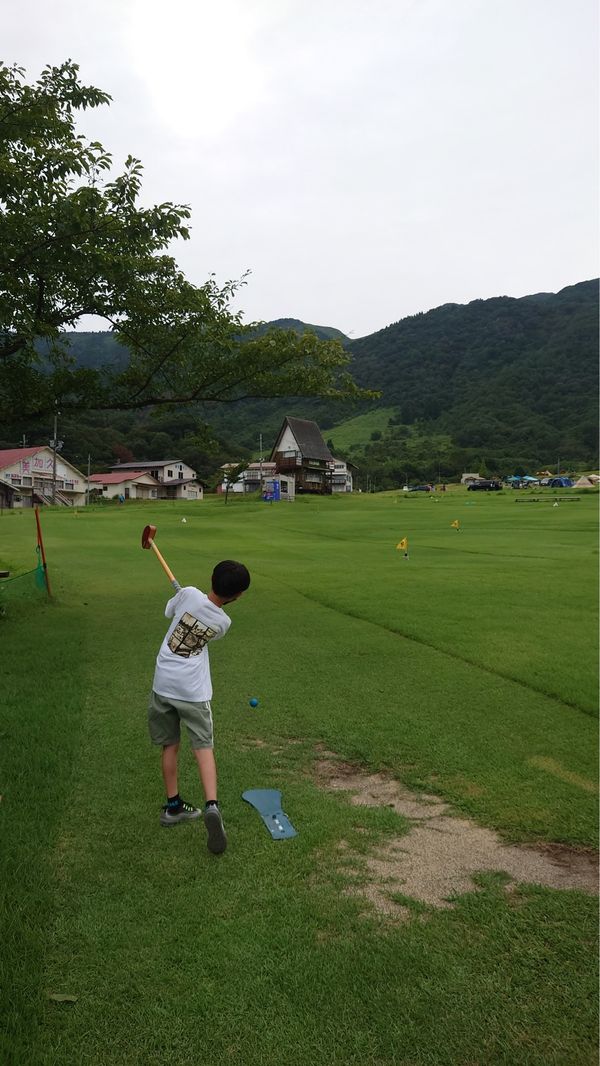 日本・滋賀県「グルキャン at マキノ高原キャンプ場」の写真：グランドゴルフ