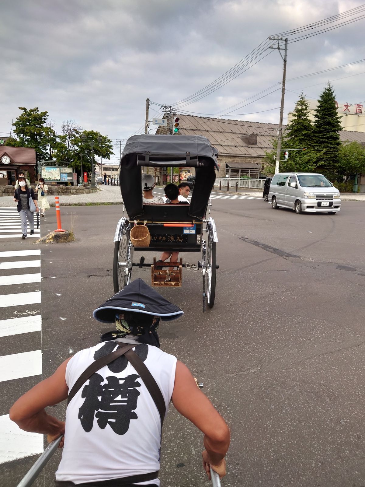 人力車乗りました。