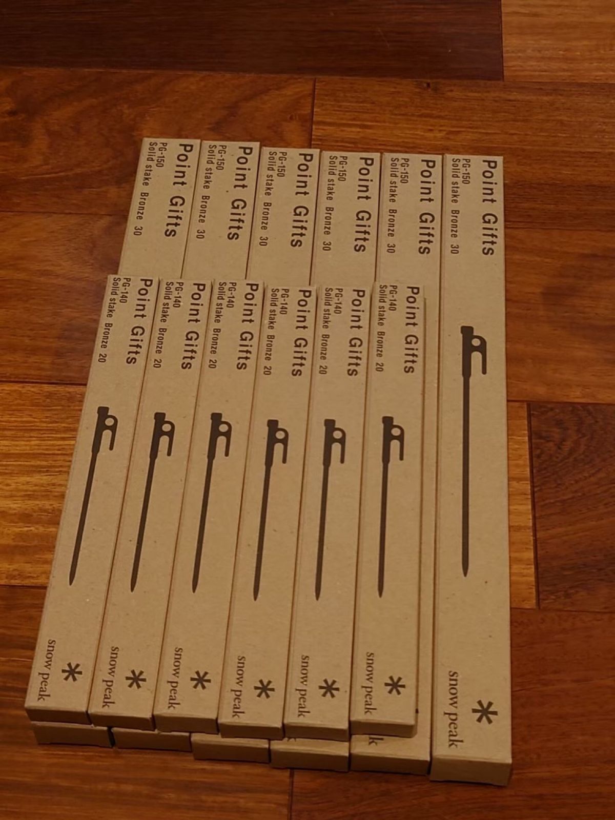 snowpeakのポイントギフトのペグ。