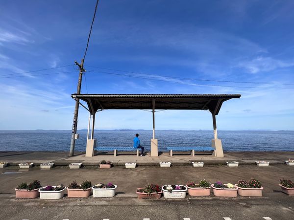 日本・香川県「愛媛から香川」の写真：愛媛マラソンの前後で観光＆グルメ
下灘駅...
