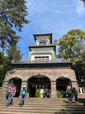 金沢城近くにある尾山神社。加賀百万石の祖、前田利家公を祀った神社