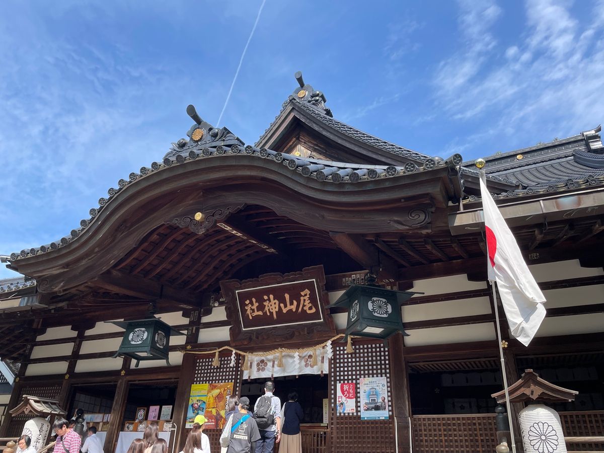 金沢城近くにある尾山神社。加賀百万石の祖、前田利家公を祀った神社