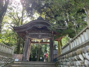 金沢城近くにある尾山神社。加賀百万石の祖、前田利家公を祀った神社