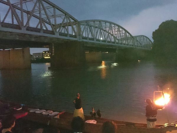 日本・愛知県「犬山鵜飼い&花火」の写真