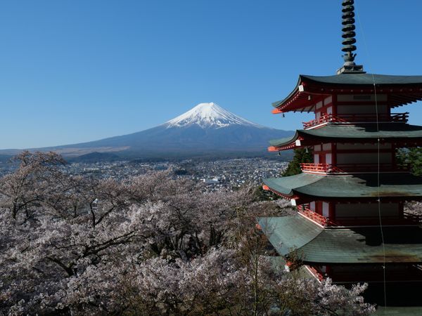 「富士吉田と河口湖ドライブ」の写真