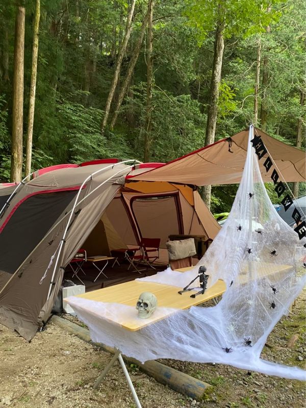 日本・岐阜県「グルキャン at 宮島キャンプ場」の写真：ちょっと早いハロウィンキャンプ。