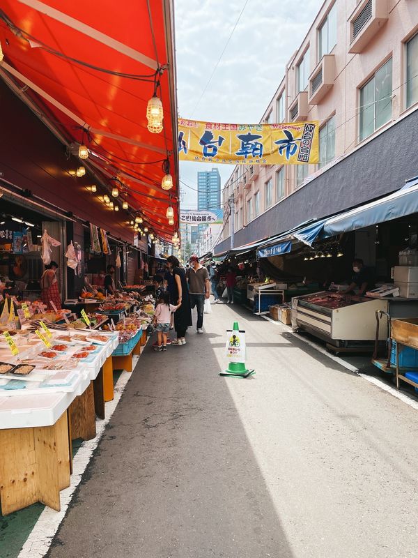 日本・宮城県「Miyagi」の写真：仙台朝市