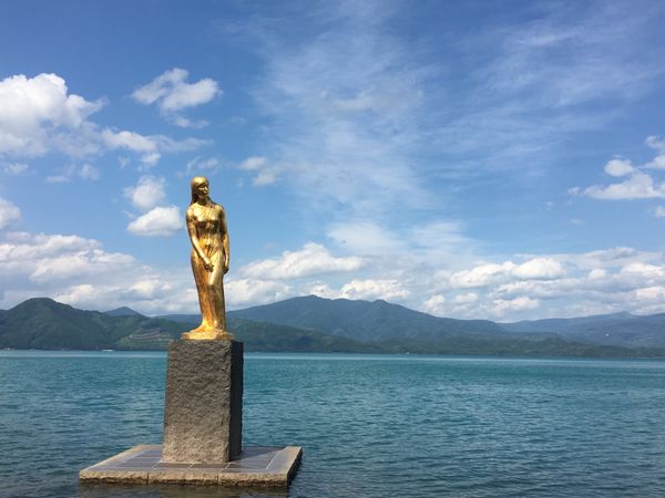 日本・日本「Akita」の写真：田沢湖　たつこ像