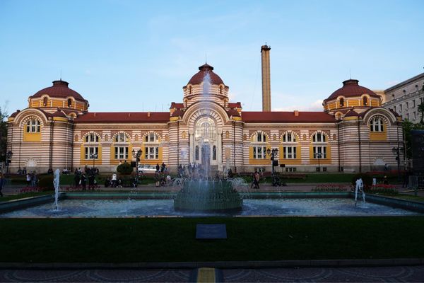 マケドニア共和国・Ohrid「バルカン半島旅行」の写真：ソフィアの建物