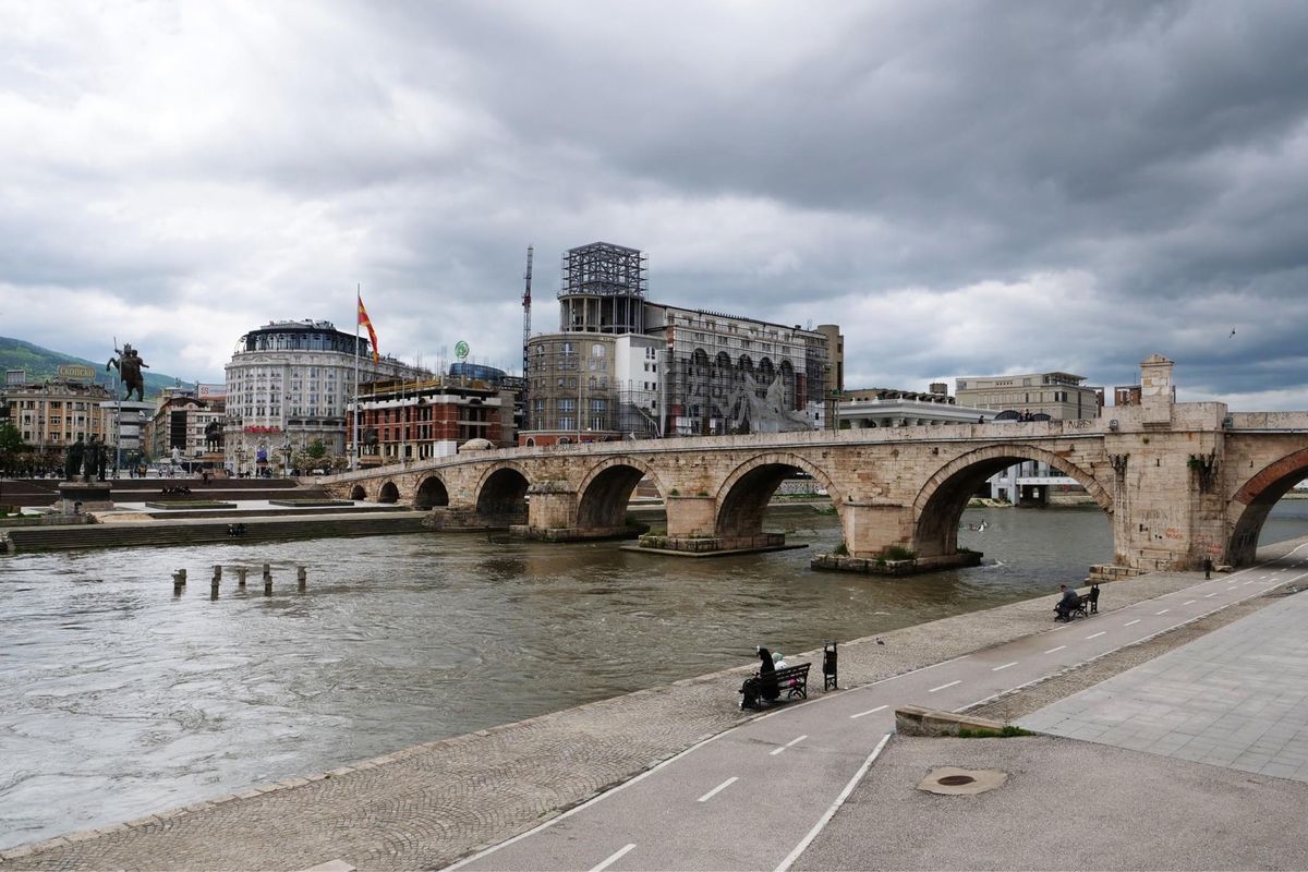 スコピエを流れる川