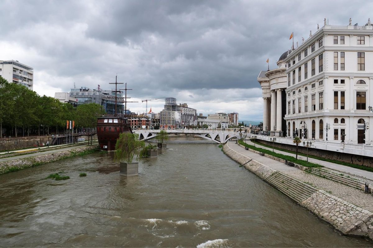 スコピエを流れる川
