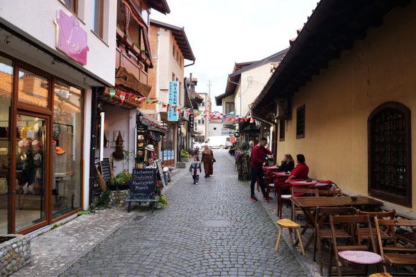 マケドニア共和国・Ohrid「バルカン半島旅行」の写真：プリズレンの街並み